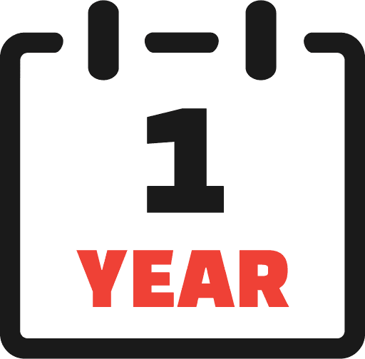 All our products come with a full 12 month instant replacement warranty against any manufacturing defects.