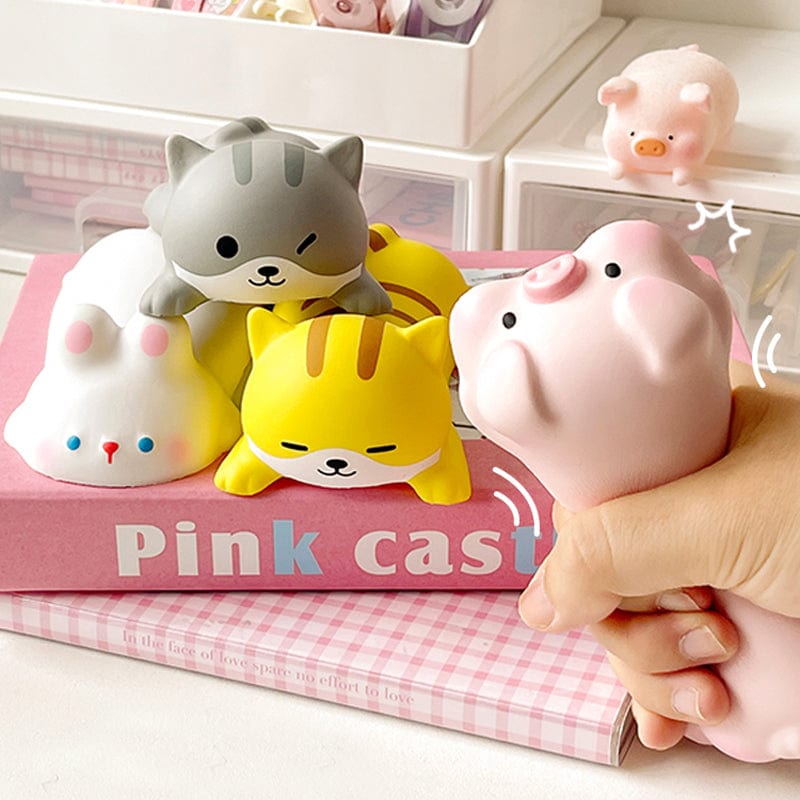 Cute Animal Memory Foam Wrist Pillow in a cheeky pig style - Soft Support for Work & Play, 12.5x6cm.