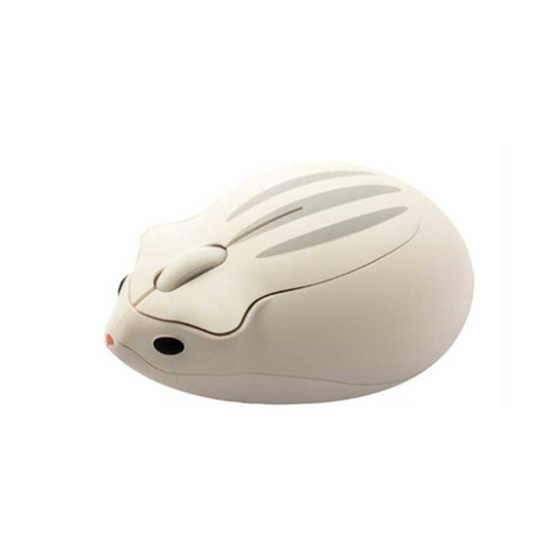 Adorable Wireless Hamster Computer Mouse for Windows, Mac, Linux & Chromebook, showcasing colourful stripes and charming hamster nose.