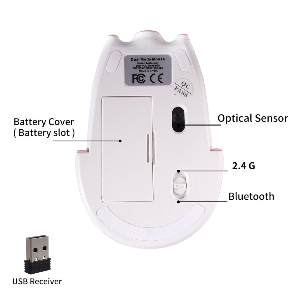 Cute wireless piglet computer mouse, compatible with various operating systems like Windows, Mac, Linux, and Chromebook.