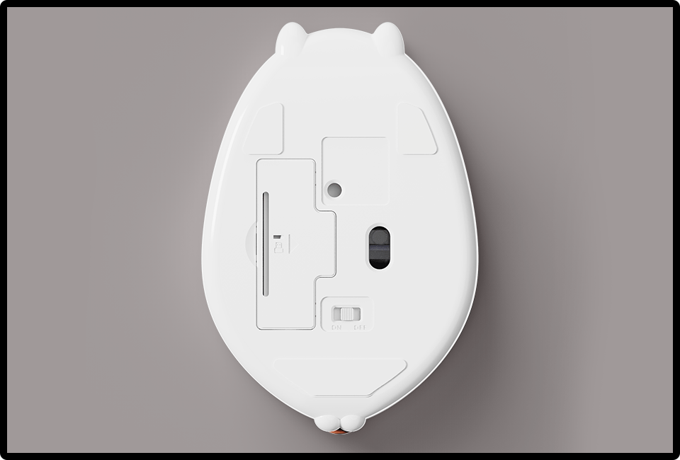 Adorable Wireless Tabby Cat Computer Mouse with Soft Carry Bag, showcasing a grey tabby design ideal for feline enthusiasts.