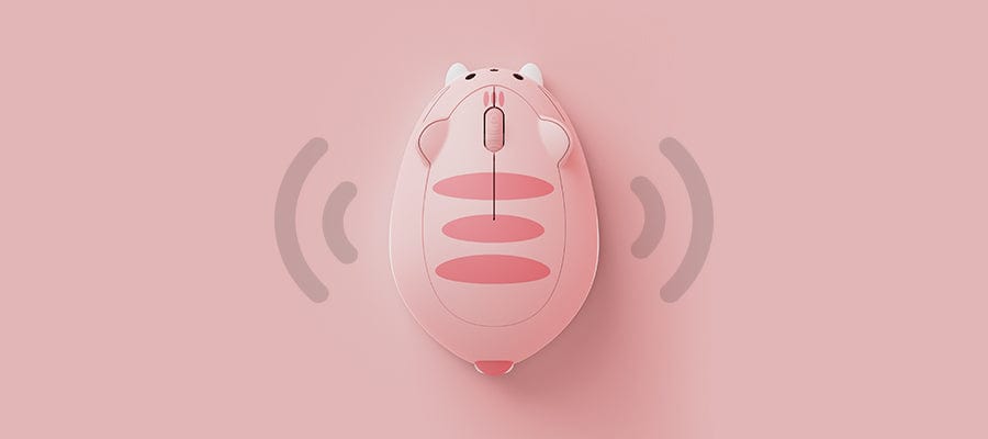Adorable Wireless Tabby Cat Computer Mouse with Soft Carry Bag, featuring an orange design perfect for cat lovers.