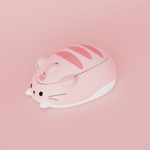 Adorable Wireless Tabby Cat Computer Mouse with features like USB connectivity and 1200 DPI.