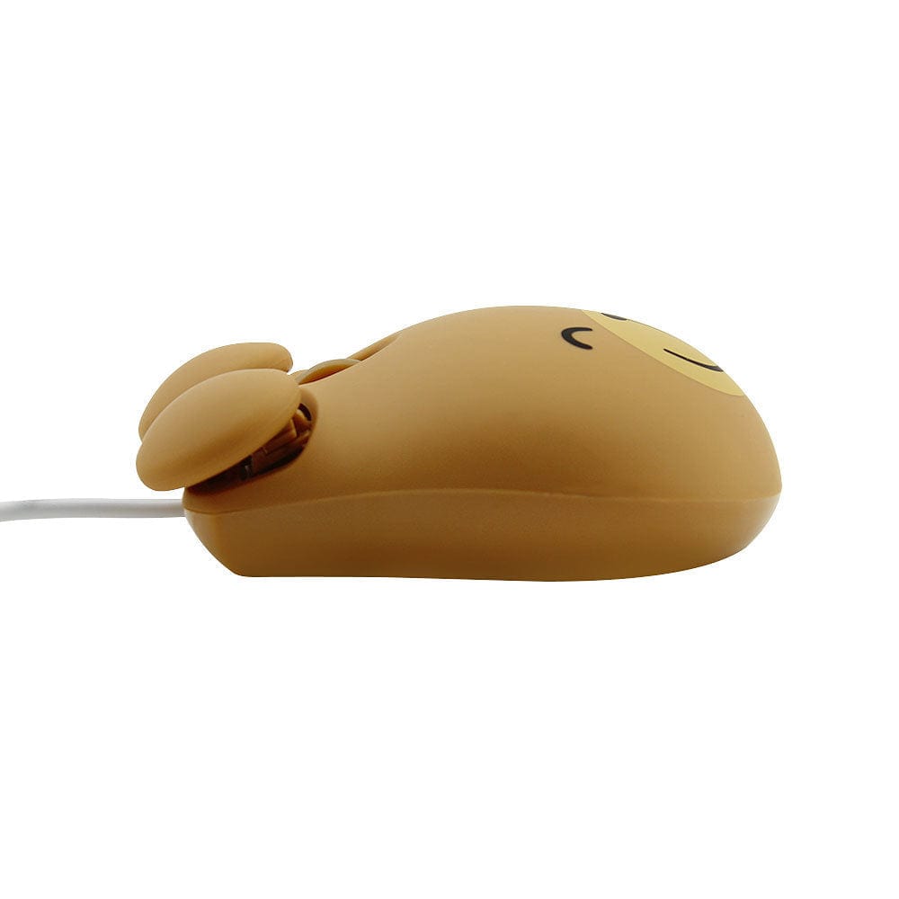 Wired Bear Computer Mouse in action, highlighting its USB connectivity and compatibility with various operating systems.