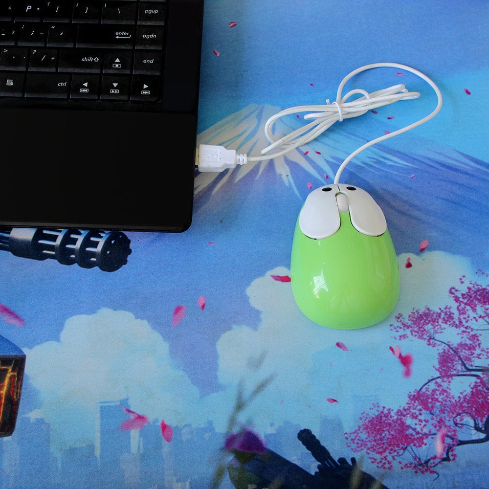 Wired Bunny Computer Mouse with Ergonomic Design - Stylish and functional, features 1200 DPI tracking for smooth navigation.