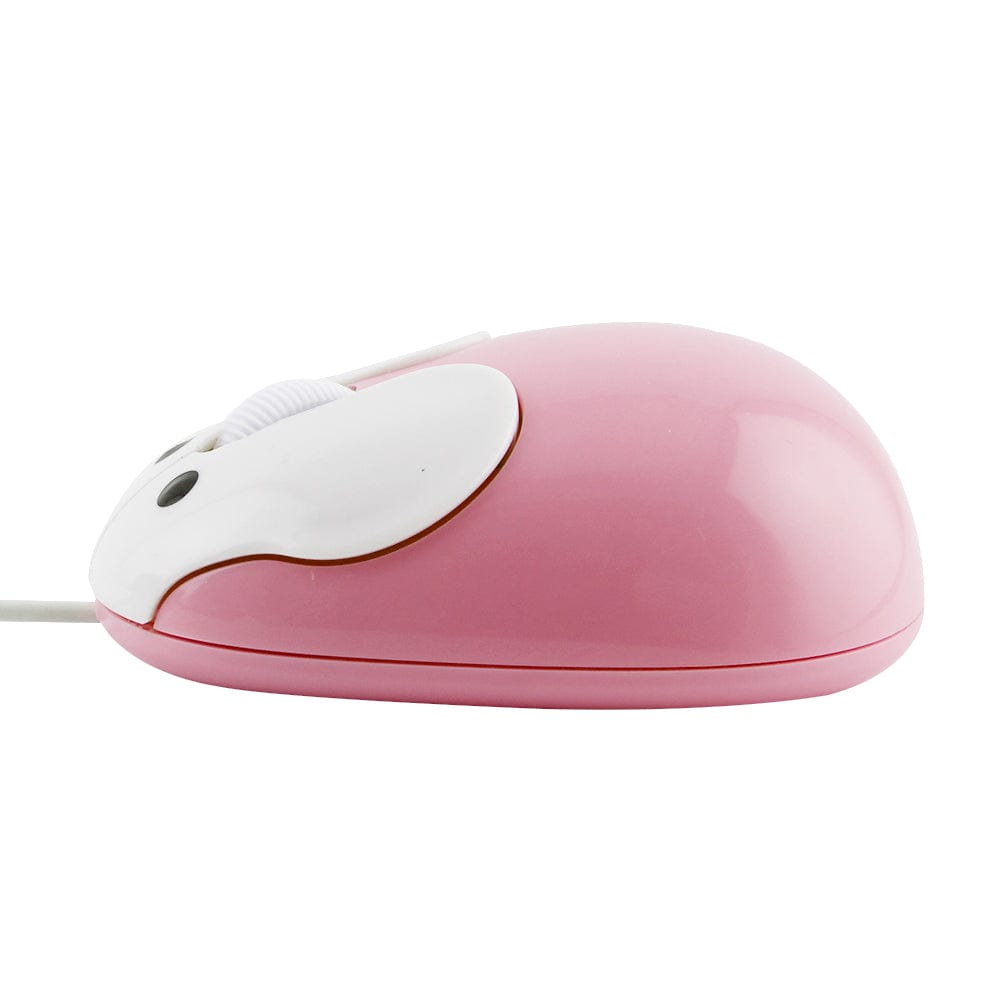 User’s hand on the Wired Bunny Computer Mouse with Ergonomic Design, perfect for comfortable use during office or school work.