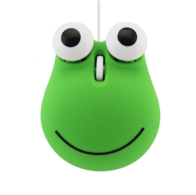 Wired Frog Computer Mouse featuring a fun, ergonomic design suitable for all computer users.