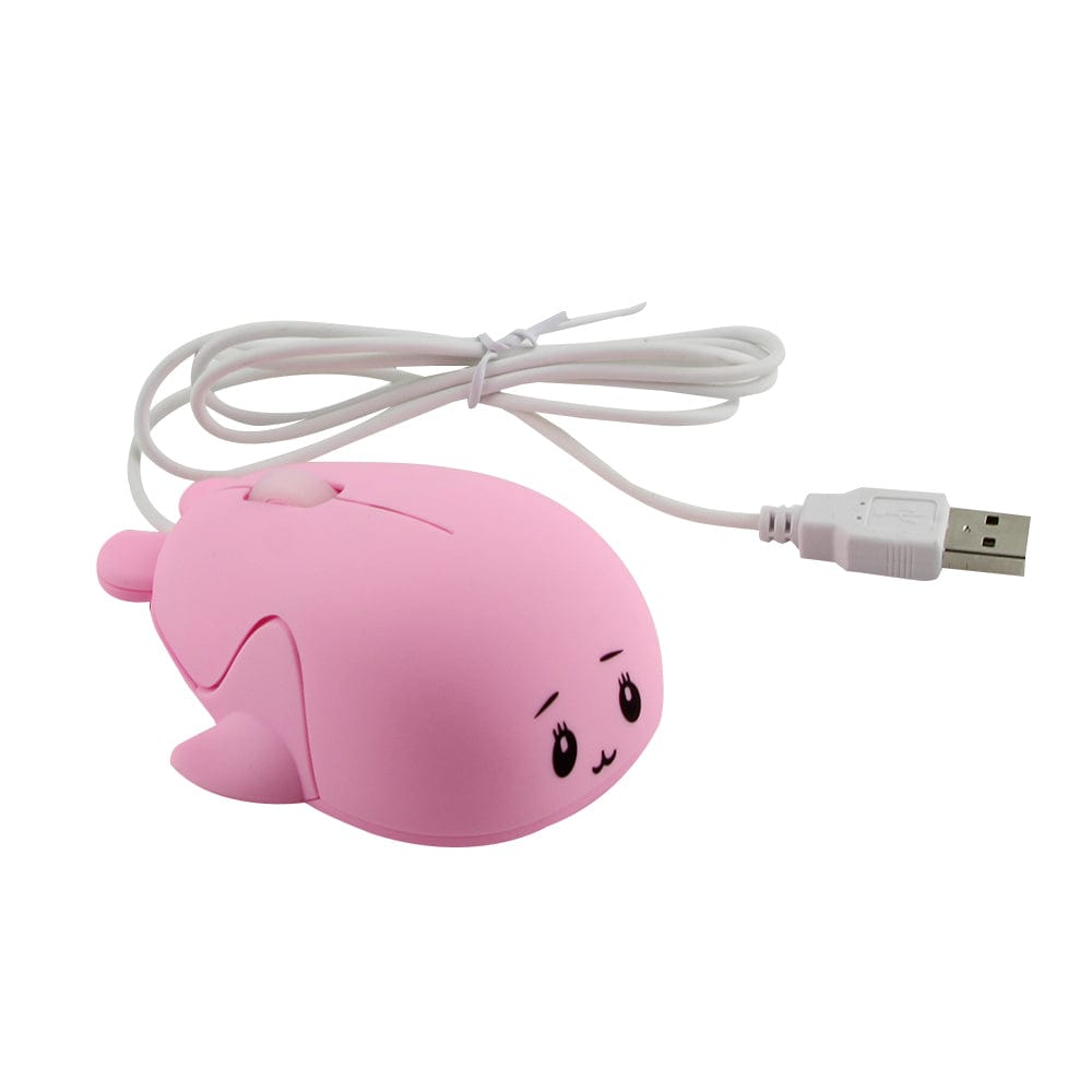 Wired Whale Computer Mouse for Kids & Adults in blue colour, showcasing fun ergonomic design by MouseShopUK.