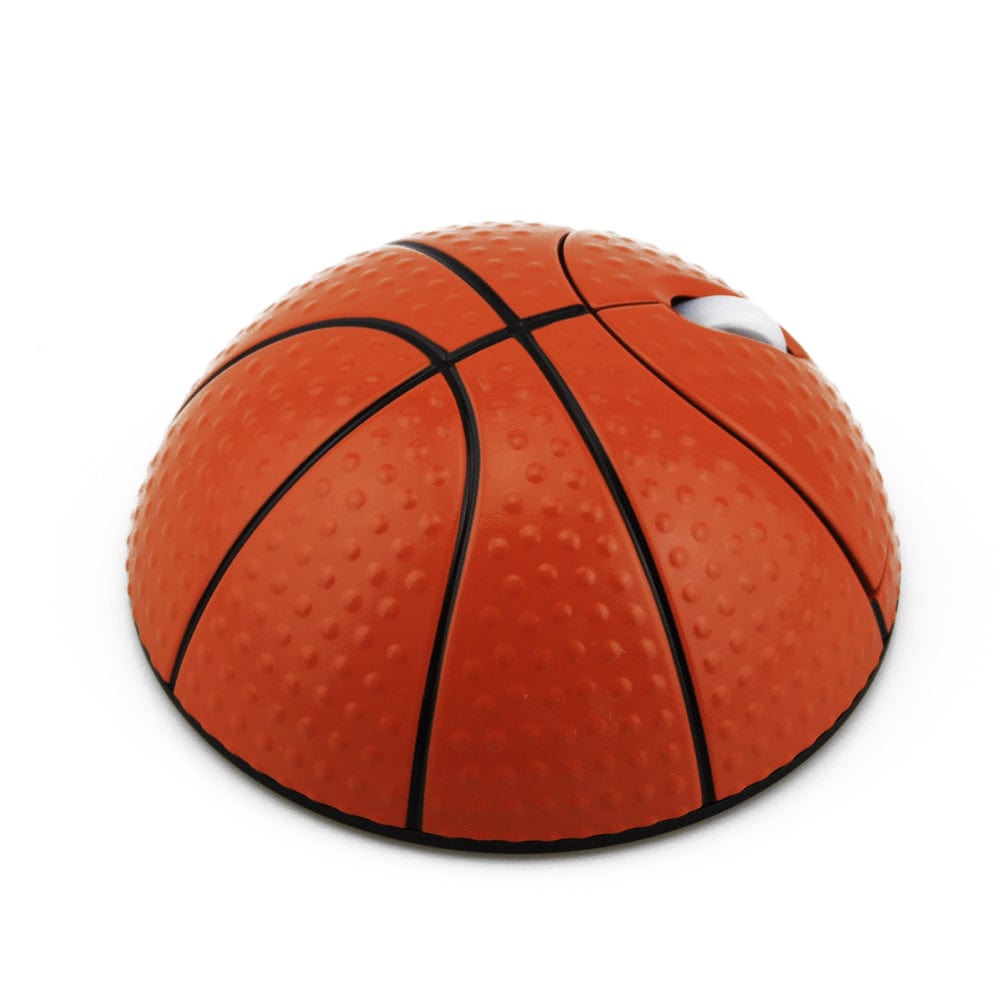 Compact Wireless Basketball Computer Mouse with 1200 DPI, compatible with various operating systems.