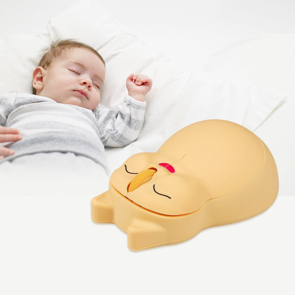 Ergonomic Wireless Cat-Shaped Computer Mouse compatible with all operating systems, includes 1 AA battery for easy use.