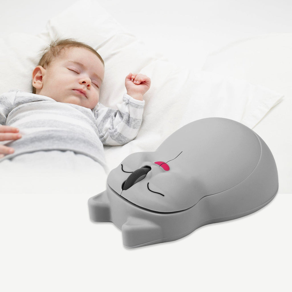 Wireless Cat-Shaped Computer Mouse with USB Receiver from MouseShopUK, featuring a cute cat design perfect for pet lovers.