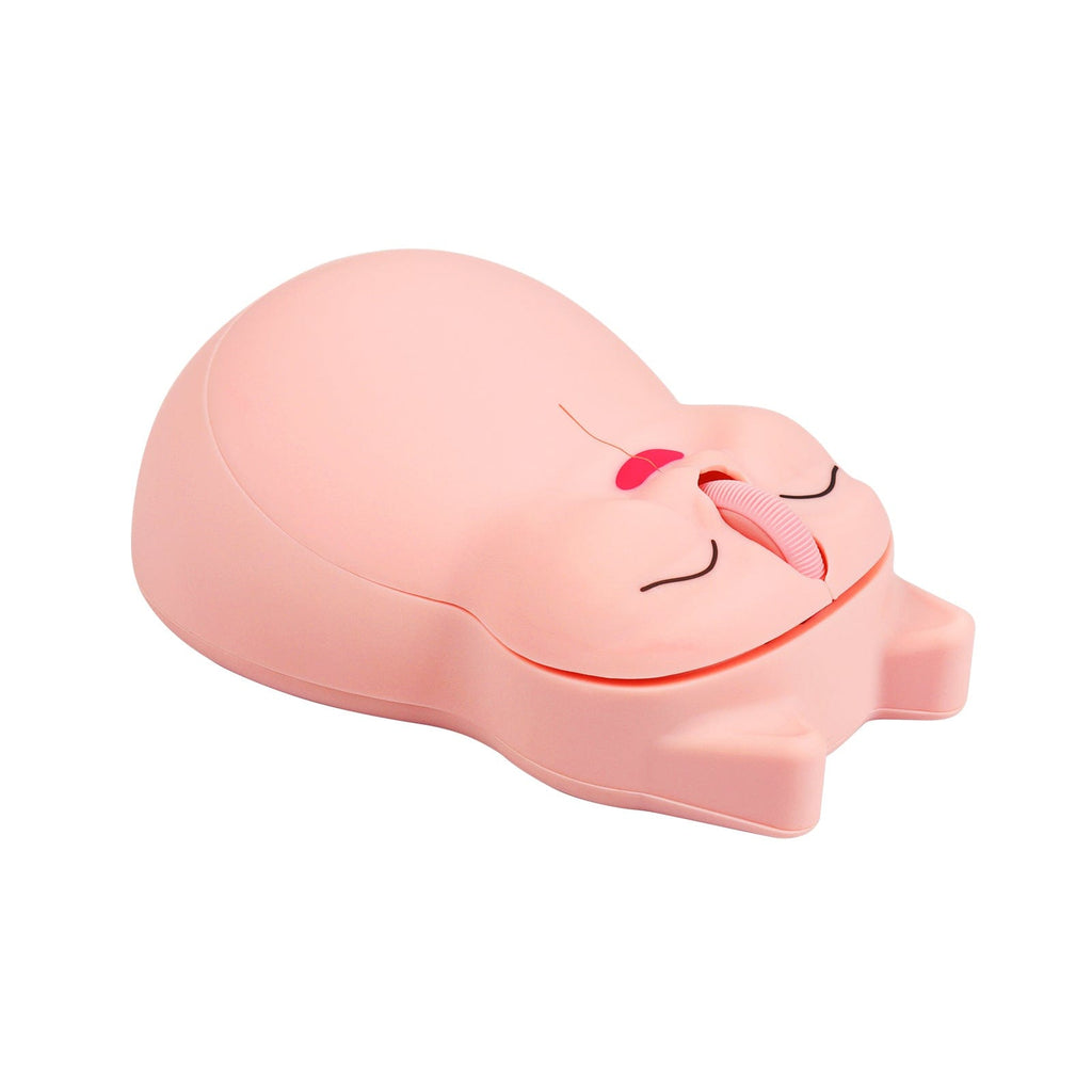 Wireless Cat-Shaped Computer Mouse with USB Receiver, perfect for cat lovers and compatible with all OS.