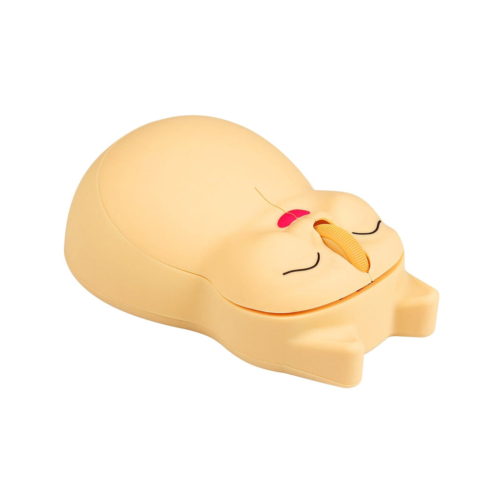 Wireless Cat-Shaped Computer Mouse With USB Receiver including 1 AA battery, perfect for pet enthusiasts.