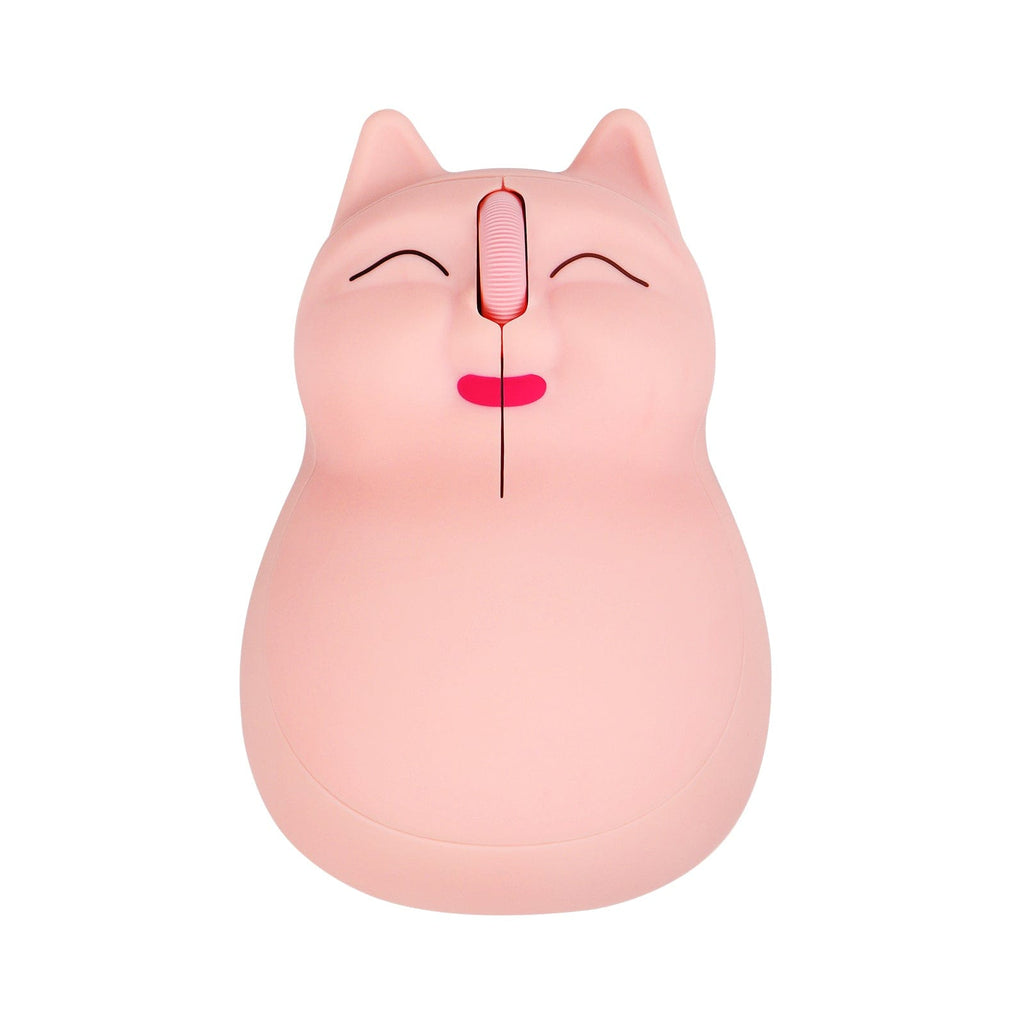 Wireless Cat-Shaped Computer Mouse with USB Receiver, a fun accessory for cat lovers, compatible with all OS.