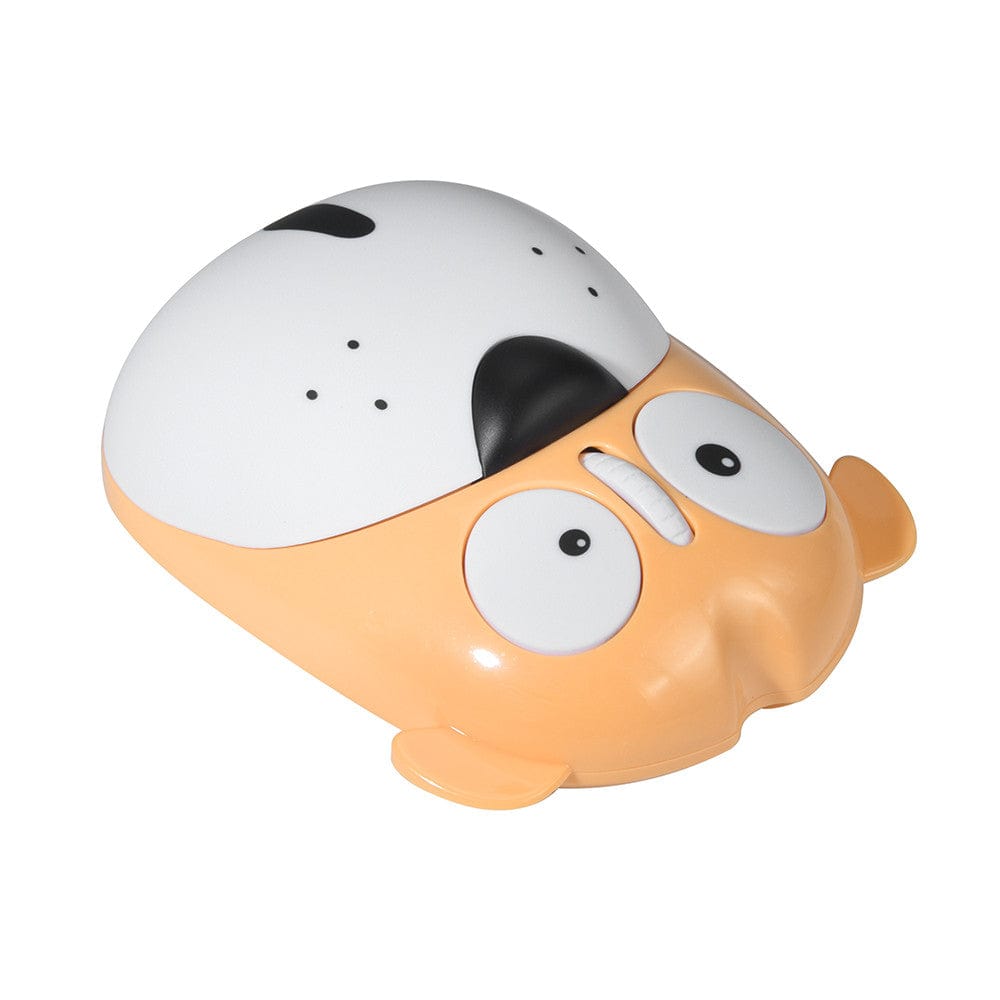 Charging the Cute Wireless Dog Computer Mouse - Fully Rechargeable and compatible with multiple operating systems.