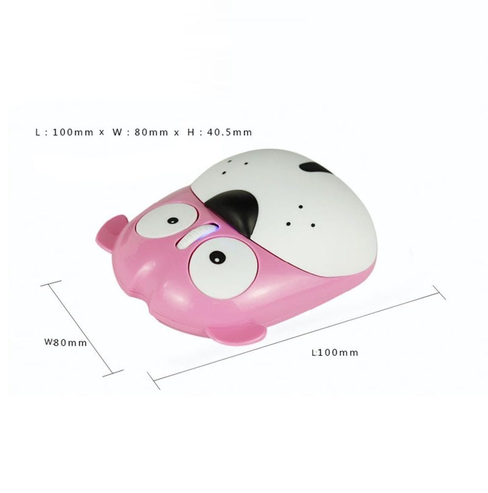 Ergonomic design of the Cute Wireless Dog Computer Mouse - Ideal for all-day comfortable use.