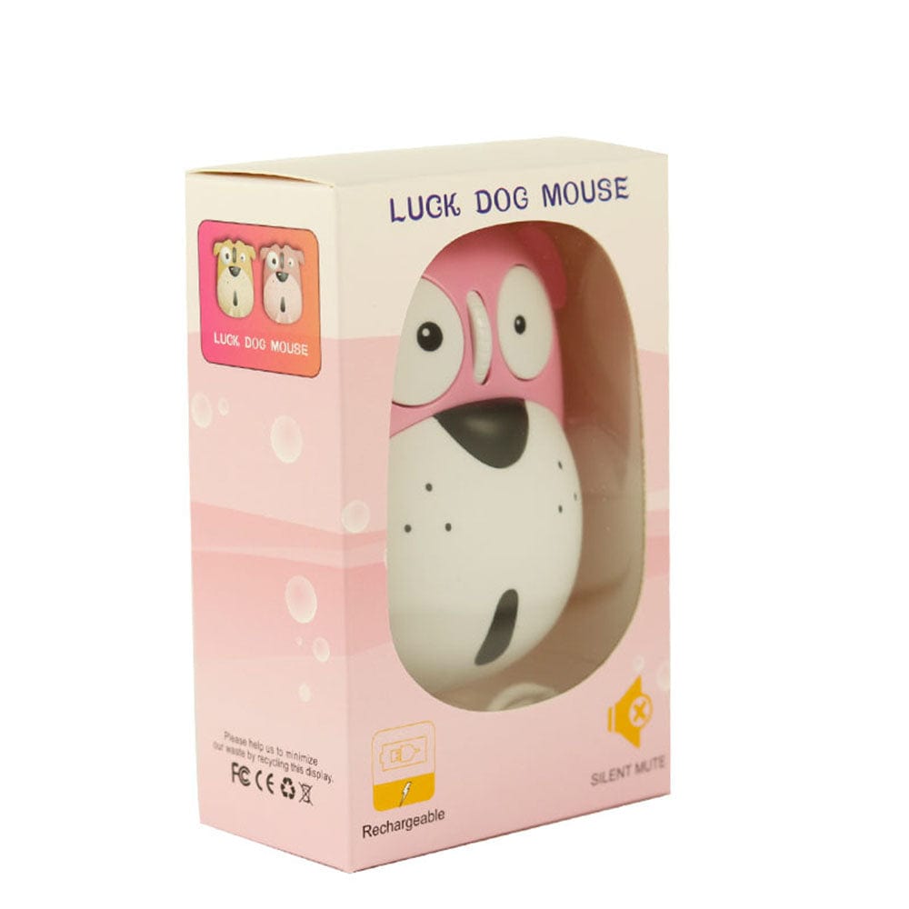 Cute Wireless Dog Computer Mouse by MouseShopUK - Fully Rechargeable, Ergonomic Design, 1200 DPI, perfect gift for dog lovers.