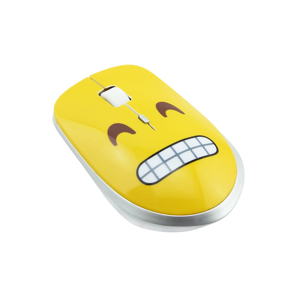 Wireless Emoji Computer Mouse with 1200 DPI, perfect for gamers and office use, showcasing fun emoji expressions.