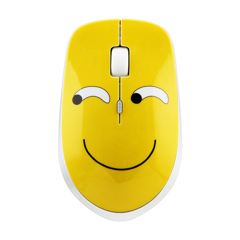 Wireless Emoji Computer Mouse with AA battery included, compatible with Windows, Mac, Linux, and Chromebook.