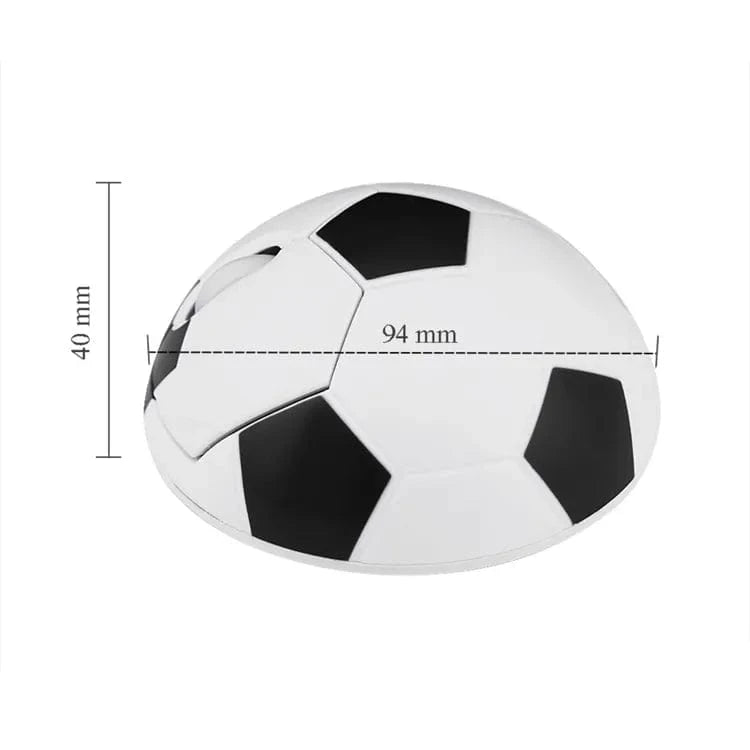 Wireless Football Mouse with Ergonomic Design - Compatible with Windows, Mac, Linux and Chromebook, ideal for soccer enthusiasts.