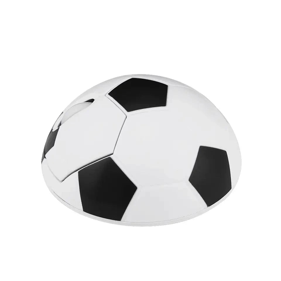 Wireless Football Mouse showcasing its fun soccer-themed design, ideal gift for soccer fans this holiday season.