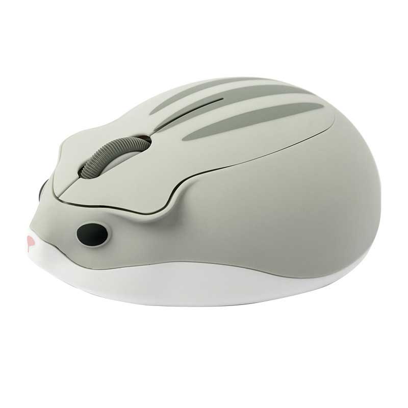 Side view of the Adorable Wireless Hamster Computer Mouse for Windows, Mac, Linux & Chromebook - Battery Included, showing its ergonomic design.