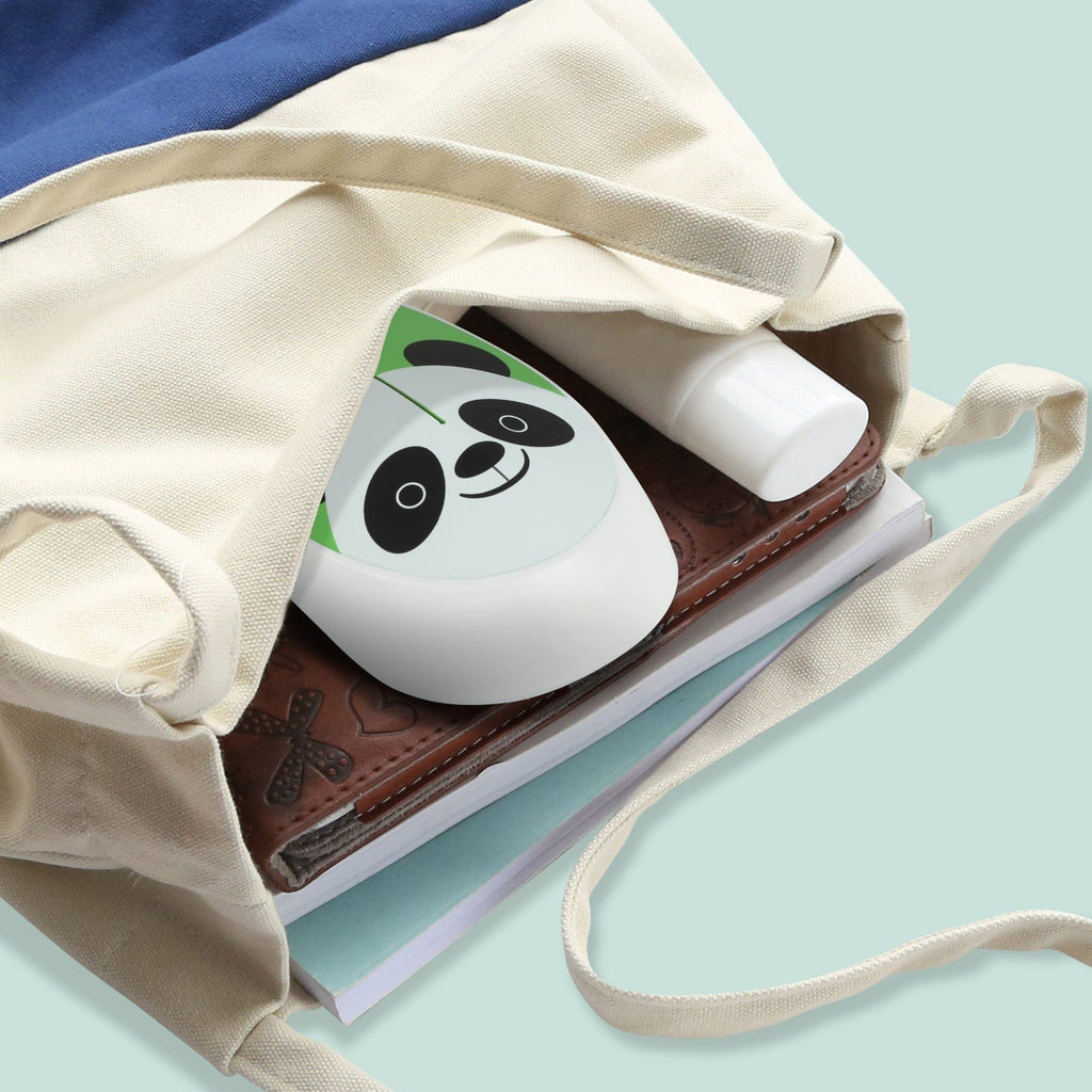 Front view of the Adorable Wireless Panda Face Computer Mouse with ergonomic design, USB compatible, great for home and office.