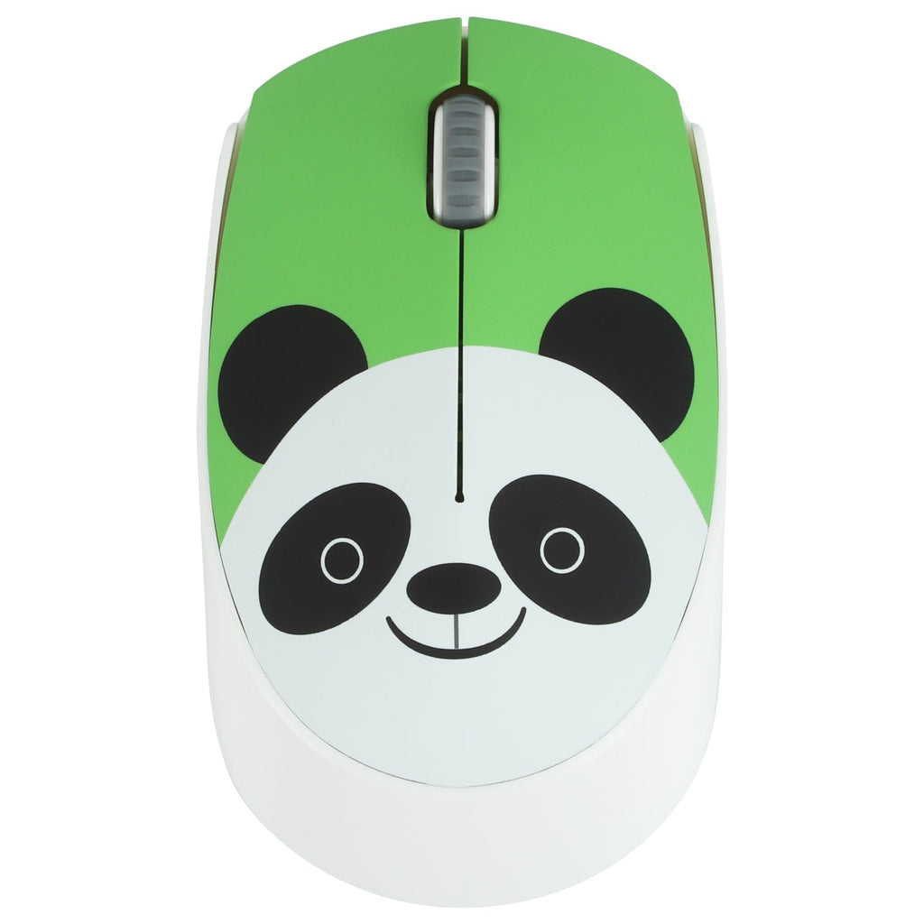 Adorable Wireless Panda Face Computer Mouse - 2.4GHz, Ergonomic, USB Compatible with AA Battery for a fun workspace.