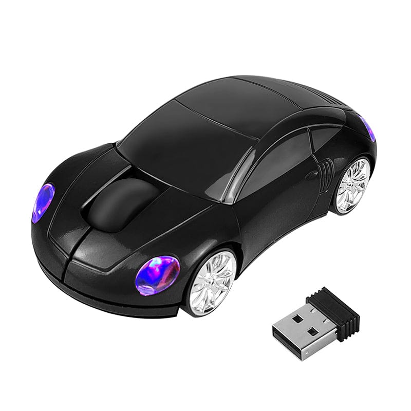 Ergonomic Wireless Sports Car Mouse, 1000 DPI, designed for comfort during long usage.