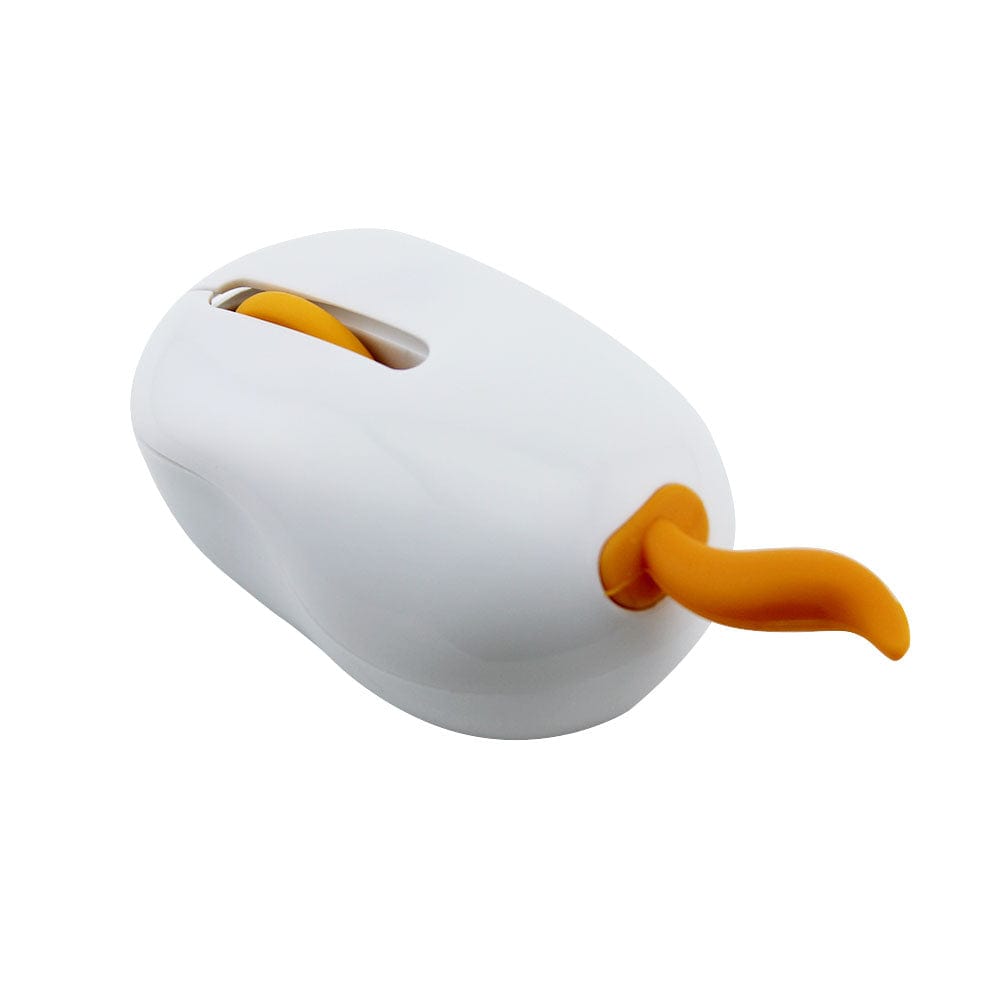 Fun Wireless Tail Computer Mouse with Bushy Fox Tail, quirky accessory for Windows, Mac, Linux.