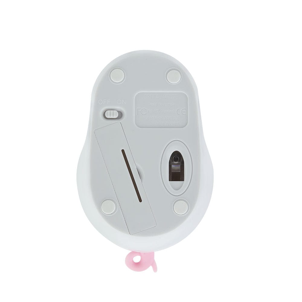 Fun Wireless Tail Computer Mouse in a playful setup, ideal for adding humor to any workspace.