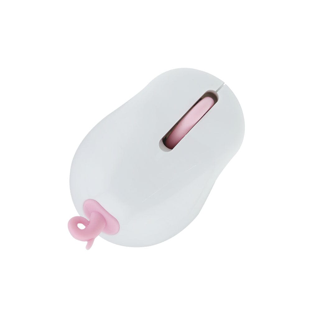 Compact Fun Wireless Tail Computer Mouse showcasing ergonomic shape for comfortable usage.