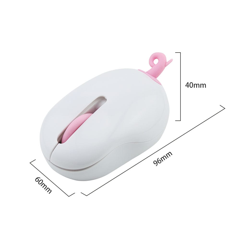 Bushy Fox Tail variation of the Fun Wireless Tail Computer Mouse, perfect for a humorous office setup compatible with multiple operating systems.