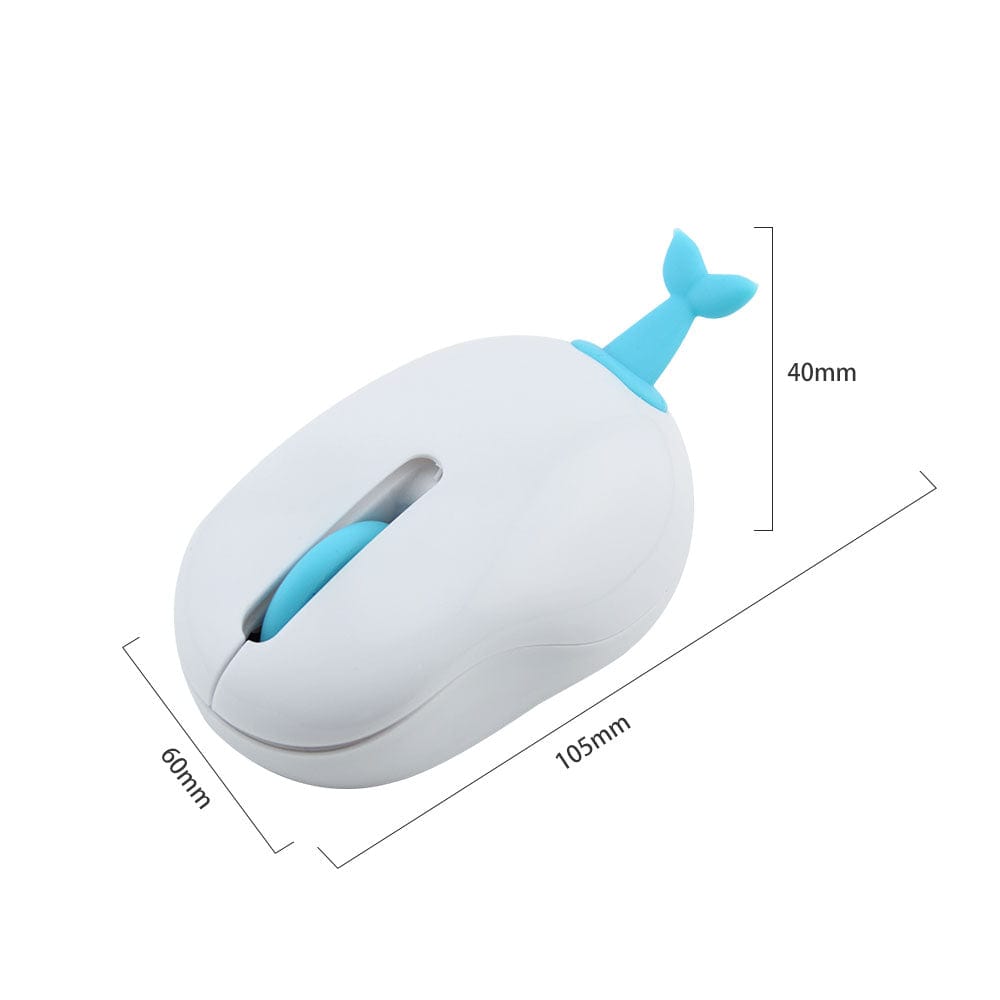 Fun Wireless Tail Computer Mouse with Bushy Fox Tail - a mini wireless mouse that connects via USB, offering comfort and a playful design for home or office use, compatible with all major operating systems.